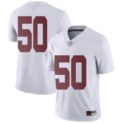 Men's Alabama Crimson Tide #50 Gabe Pugh White Limited NCAA College Football Jersey 2403PHBS6